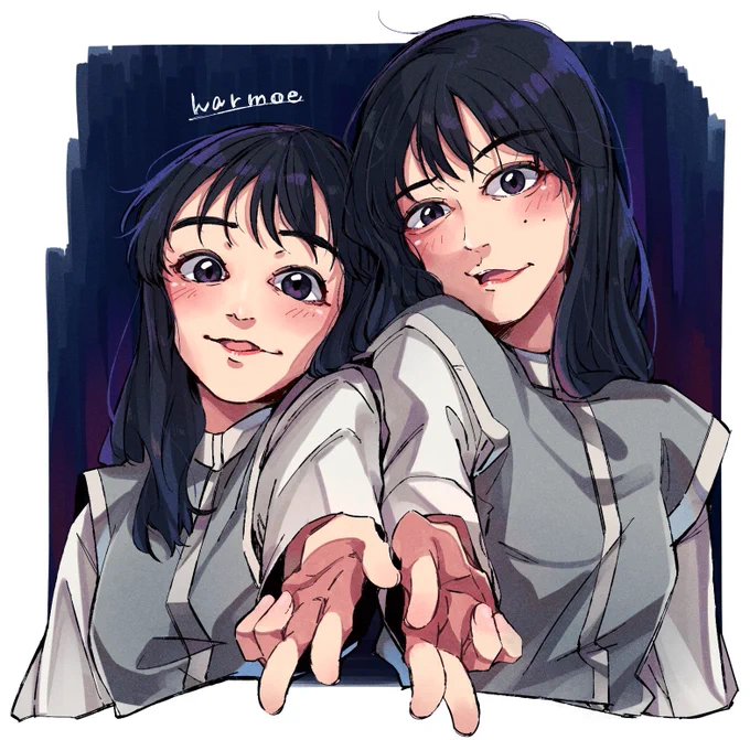 比較 ←2021年に描いたharmoeちゃん 2023年に描いたharmoeちゃん→ ...うん、多少変わってたらいいな