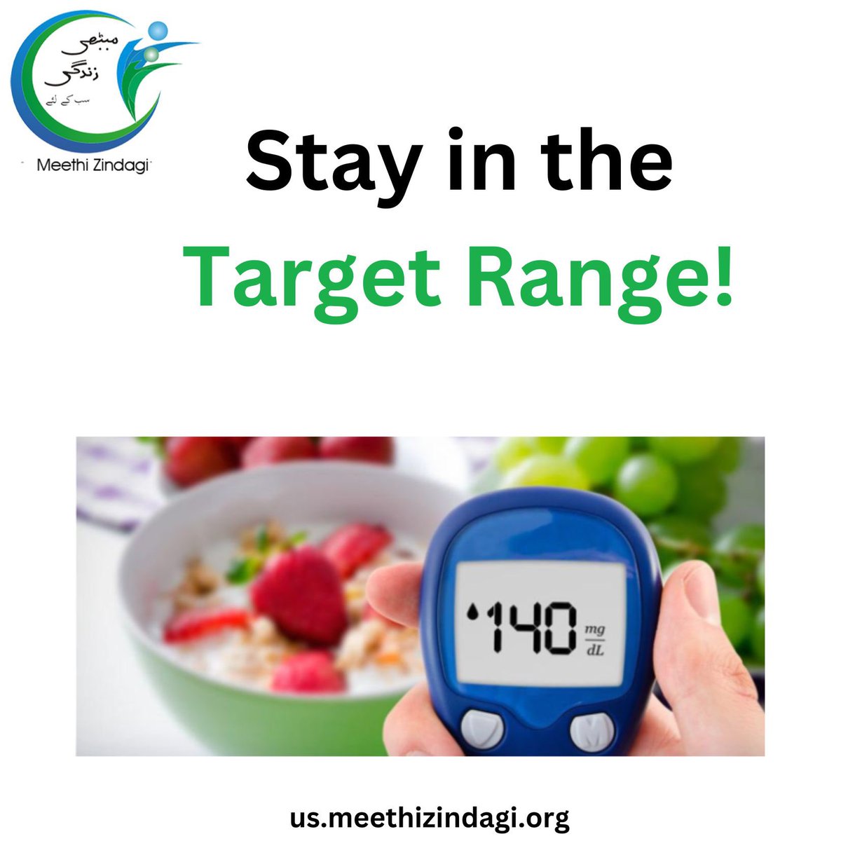 MeethiZindagi's tweet photo. Keeping blood glucose levels within the range can help improves energy and moods, and also helps prevent complications. 

What's your target range? @RenzaS  @JohanahCo  @Sana_Ajmal84  @ArdensDay 

#T1D #T1dindex #T1International #BeyondType1 #T1D_Awareness #ADCESdiabetes https://t.co/6r8CTpRPKn