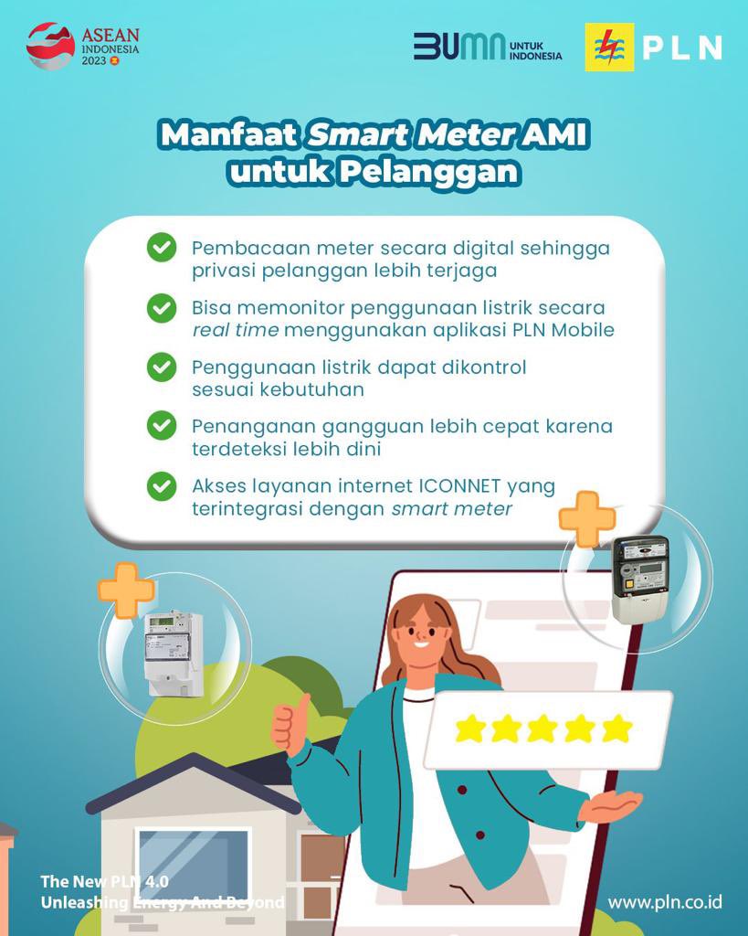 pln_ntb's tweet photo. Halo, Electrizen!
Implementasi smart meter AMI merupakan wujud nyata dari upaya PLN untuk memberikan pelayanan yang lebih optimal.
#SmartGrid
#AMISmartMeterDigital
#PLN
#PLNUntukIndonesia
#UnleashingEnergyandBeyond
#PLNNyataHadir https://t.co/LrHbcO9oLA
