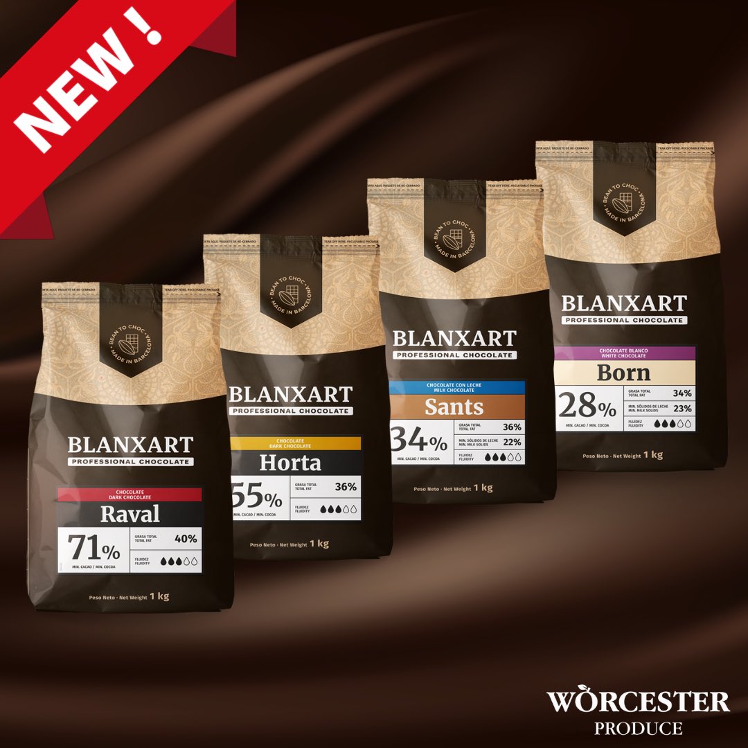 WorcesterProd's tweet image. NEW!! Our Blanxart Professional Chocolate range that promises to meet the needs of any chef! 🍫🍩

#freshproduce #fruitandveg #produce #Midlands #catering #caterers #caterer #hotelindustry #restaurant #hospitalityindustry #hospitality #Worcestershire #worcester #vegetables