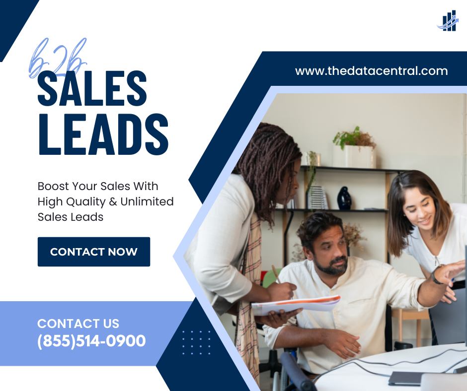Boost up your sales with The Data Central. Get 100,000 leads per month at $50.00.

Email: support@thedatacentral.com
Call: (855)514-0900

Visit: thedatacentral.com

#SalesLead #BusinessLeads #USLeads #ConsumerLeads  #B2BLeads #Sales #IncreaseSales #Business #BusinessTips