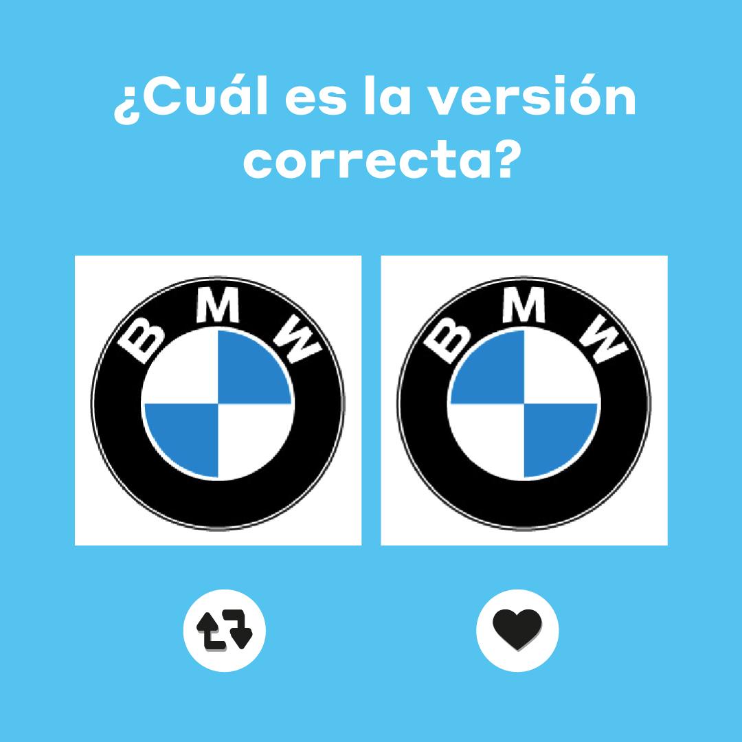 Exaprint_es's tweet photo. 🔥 Traemos otra entrega más del reto de los logos ¡Este es facilito! ¿Cuál es la versión correcta? 🚙 https://t.co/747kAq7pkT