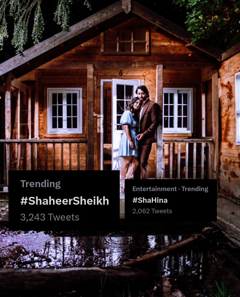 #ShaheerSheikh & #ShaHina both hts are currently trending on twitter ❤️

#BarsaatAaGayi @eyehinakhan