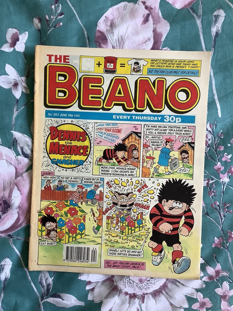 A Unique and Nostalgic 30th Birthday Gift that is PERFECT for a #Beano Comic Fan. etsy.com/listing/149978… #VintageGift #RetroGift #1993Gift #DennisTheMenace #Gnasher #BashStreetKids #MinnieTheMinx #VintageComic