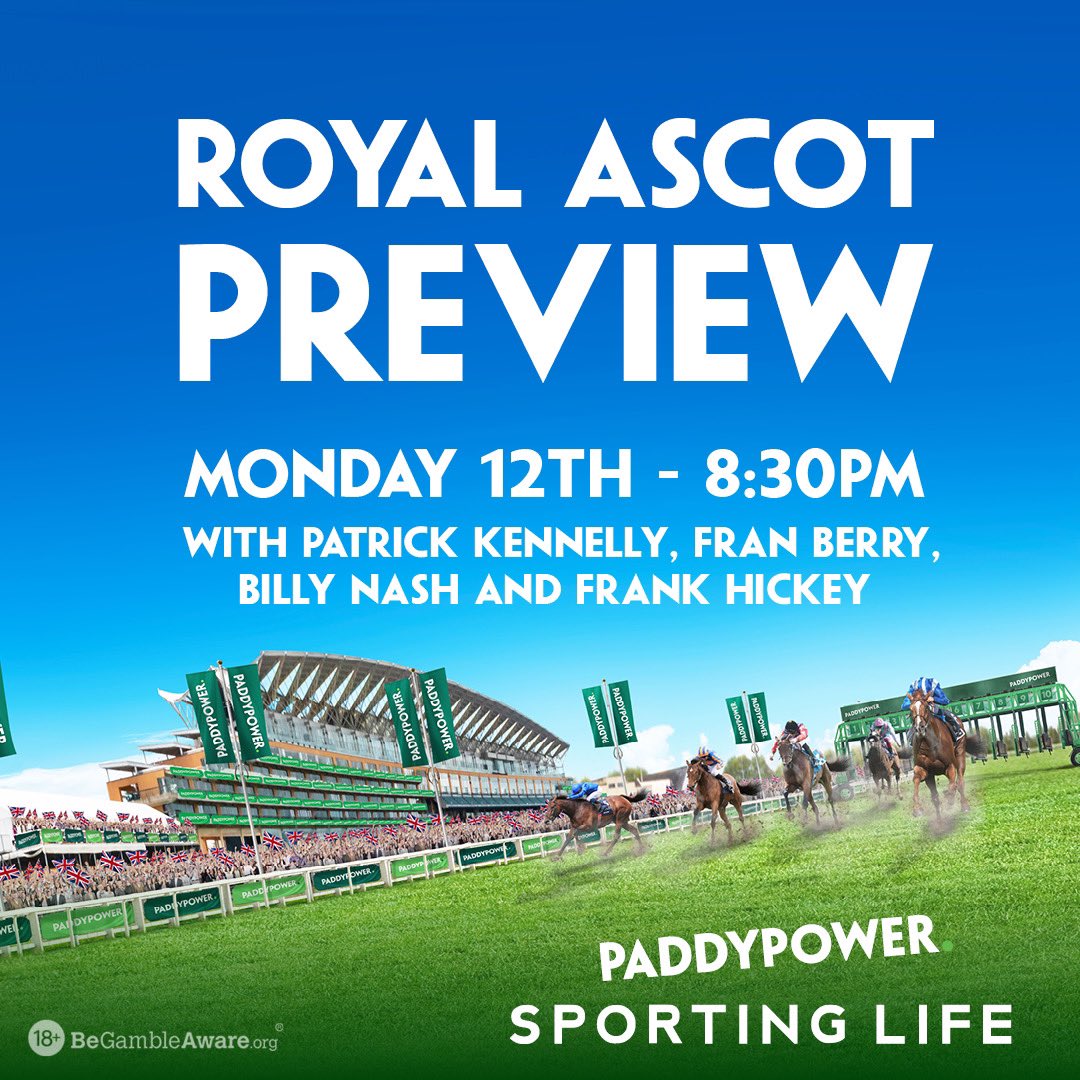 paddypower's tweet photo. 🚨Fancy a free bet? 🚨

🐎 We're counting down the hours until our Royal Ascot Preview show 🐎

Reckon we'd better give away a few free bets in the meantime!

➡️ Quote tweet this tweet, add #PPAscotPreview and you're in the hat for one of 5 x £/€50 free bets! https://t.co/nLhwtRJwR3