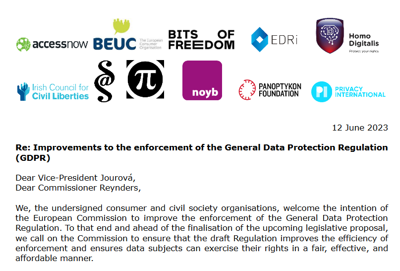 beuc's tweet photo. The GDPR is essential to advance data protection, privacy, &amp; other consumer &amp; fundamental rights in the digital age. The European Commission should improve its enforcement to guarantee access to justice &amp; the fundamental right to personal data protection. https://t.co/pY3Lhj5uZ3 https://t.co/QUz88uX7mo