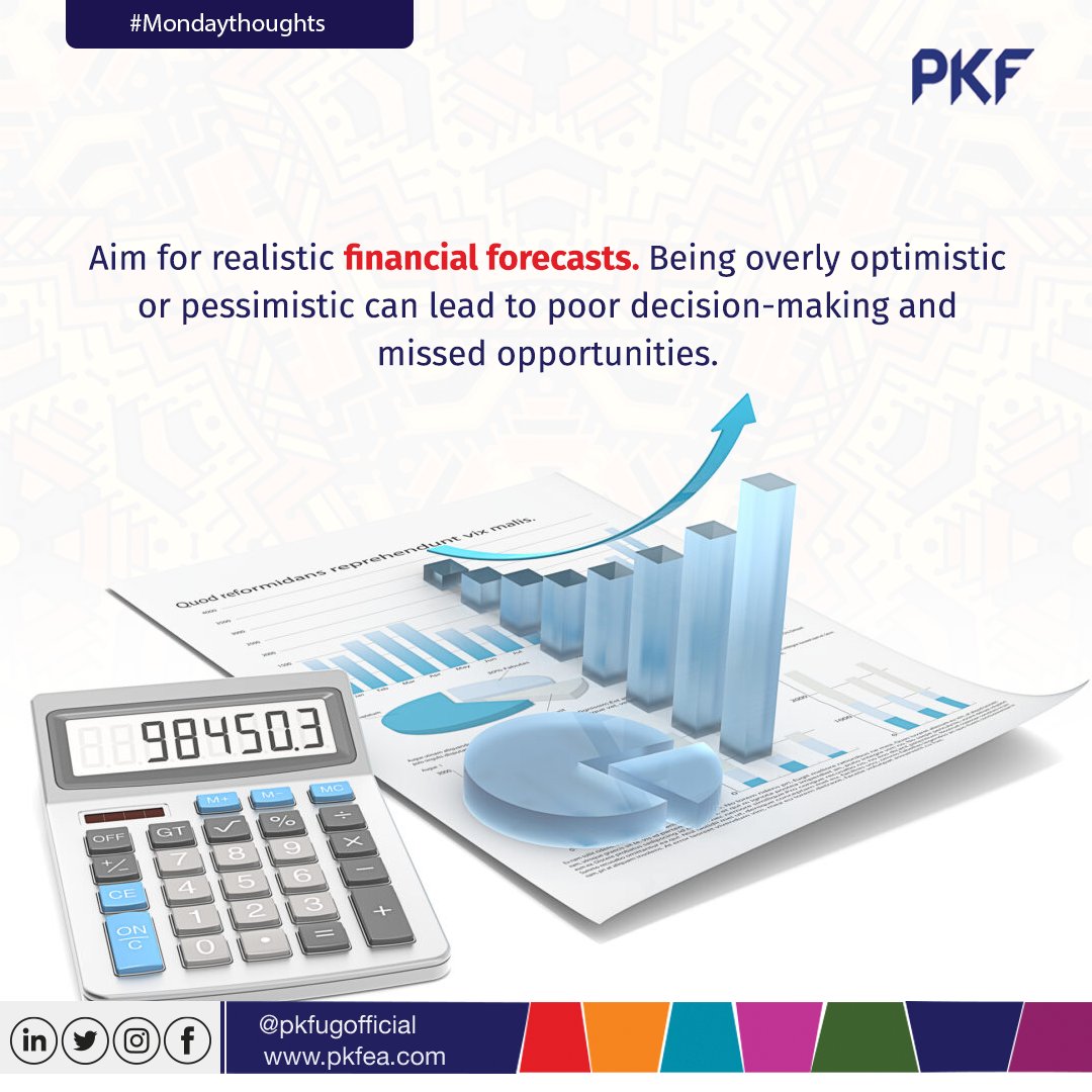 pkfugofficial's tweet image. When it comes to financial forecasts, striking a balance is key. Realism is the compass that guides effective decision-making. Avoid extremes of optimism or pessimism to seize opportunities and make informed choices. 📈💼 #FinancialForecasts  #SmartDecisions #Mondaythoughts