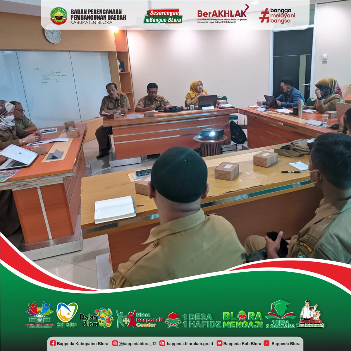 Kepala Bidang RENDALEV beserta Subkoor SDA dan Subkorr Perencana Melaksanakan Koordinasi dan Konsultasi Bersama DLH Kabupaten Blora Terkait Penyusunan KLHS RPJPD/RPJMD di Ditjen Bina Bangda Kemendagri, Senin 12 Juni 2023
