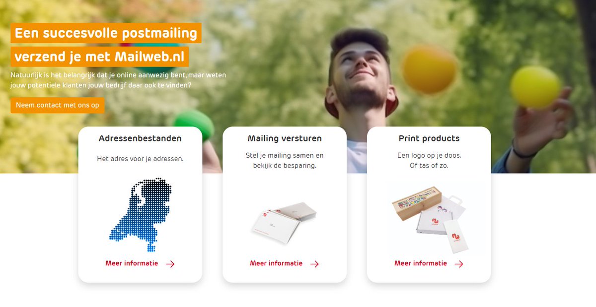 Mailweb's tweet photo. Vast een voorproefje van onze nieuwe site. Met nog meer opties voor online adresssenbestanden, mailingen en print products! Volgende week live! https://t.co/fsLrm6NraZ