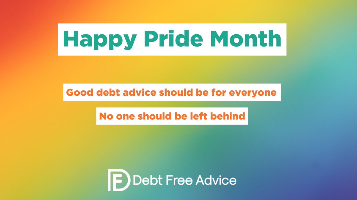 This #PrideMonth, everyone in the #LGBTQIA+ community should have access to good #DebtAdvice & support; no one should be left behind. 

Reach out if you're worried about your finances ❤️

Our hotline opens 7 days a week, 8am-8pm. Call or WhatsApp us at 0800 808 5664.