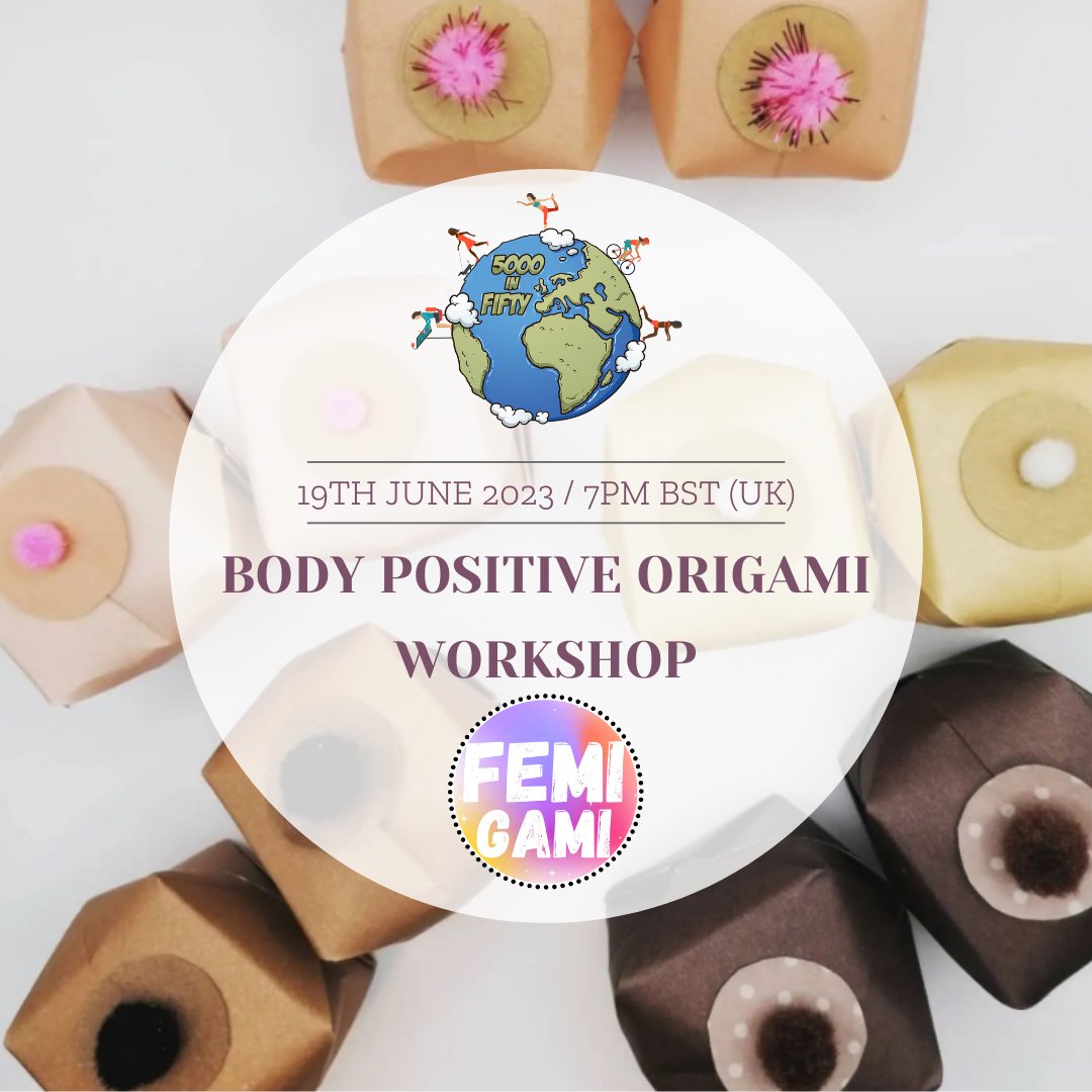 Join us June 19th for a super fun evening with Femigami! No prior experience is necessary💖. These workshops are unique and fun and all you will need are things you can find at home. Open to everyone and free to all follow the link to find out more!  
mrkhconnect.co.uk/body-positive-…
