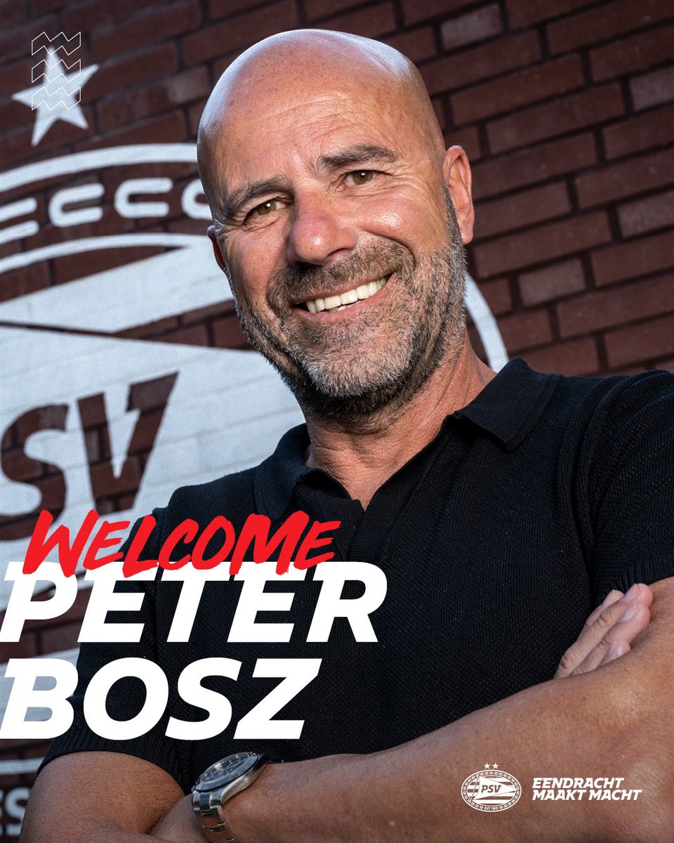 PSV's tweet photo. Our new head coach, Peter Bosz! 🔴⚪️ https://t.co/tUGOFVQgcu