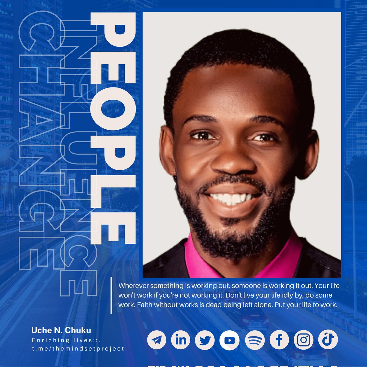chukuglobal's tweet photo. A lot of times, people complain to me that things are not working out for them, and I ask what they do, they reply nothing. I simply tell them: Put your life to work.
Happy Democracy Day, Nigerians!
Join our June Classroom via https://t.co/V89z92mmNr
#themindsetproject https://t.co/s1mg67d2XF