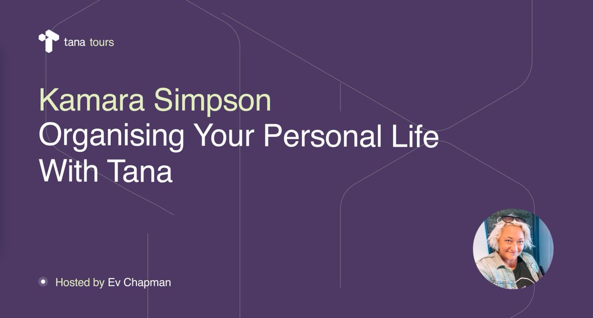 β Tana Academy (by Ev Chapman) (@tanaacademy) on Twitter photo π₯ Tana Tours With Kamara Simpson
What a fun episode talking to Kamara (<a href="/lifemademore/">Kam π±π</a>) about how she uses Tana for her personal life. We talked about:
π Implementing the PPV system in Tana
π Learning languages & using Tana AI as a personal language tutor
π Timeblocking, π₯ Tana Tours With Kamara Simpson
What a fun episode talking to Kamara (<a href="/lifemademore/">Kam π±π</a>) about how she uses Tana for her personal life. We talked about:
π Implementing the PPV system in Tana
π Learning languages & using Tana AI as a personal language tutor
π Timeblocking,