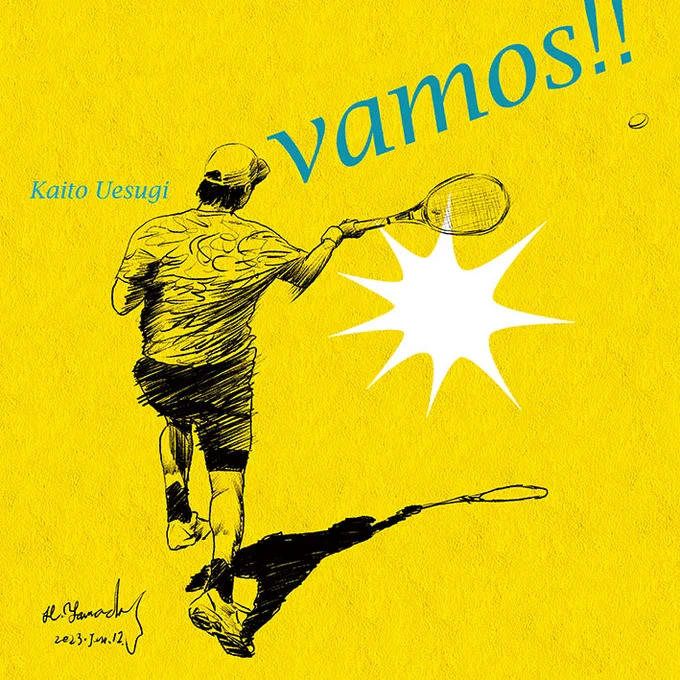 今日の一枚No.159(No.4209)23/06/09 「迅速 駿足」 #上杉海斗 #テニス #CaribbeanOpen