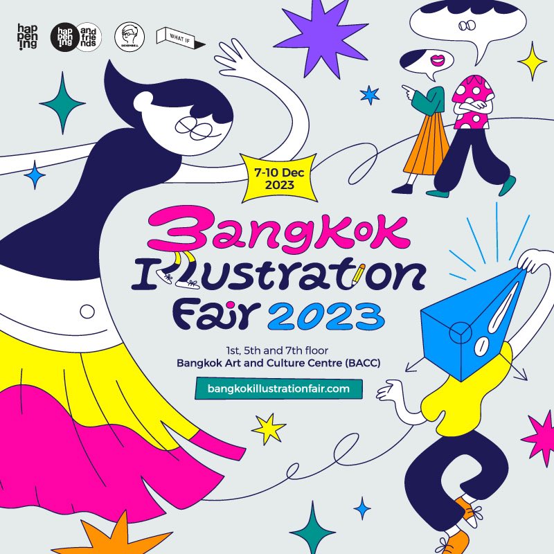 Dear illustrators, artists, art lovers and dreamers, 

Bangkok Illustration Fair 2023 will be held on 7th-10th December at BACC this year. For those who would love to join and present your own showcases, we will announce an open call around this August!