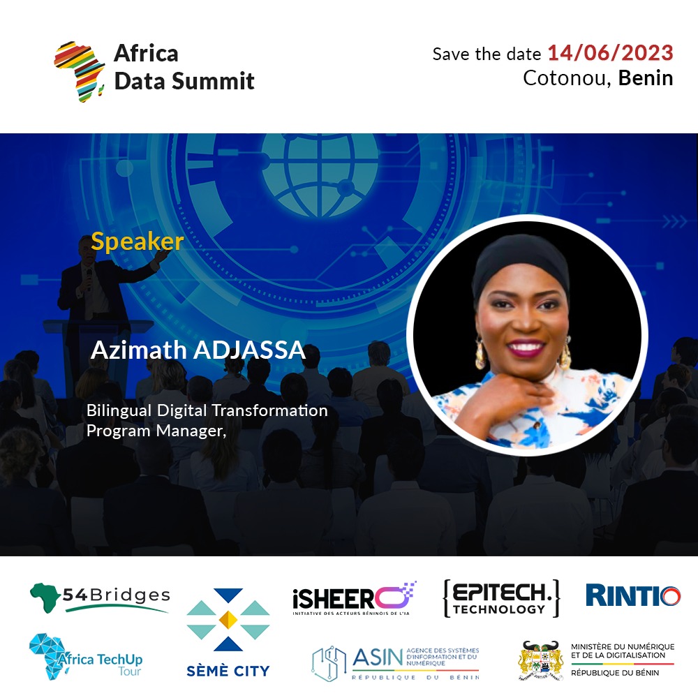 My very first event as a data professional. 
I wiil be talking about how can informed decisions change African lives. 
#Data4Good #AfricaDataSummit #wasexo #Beninumerique