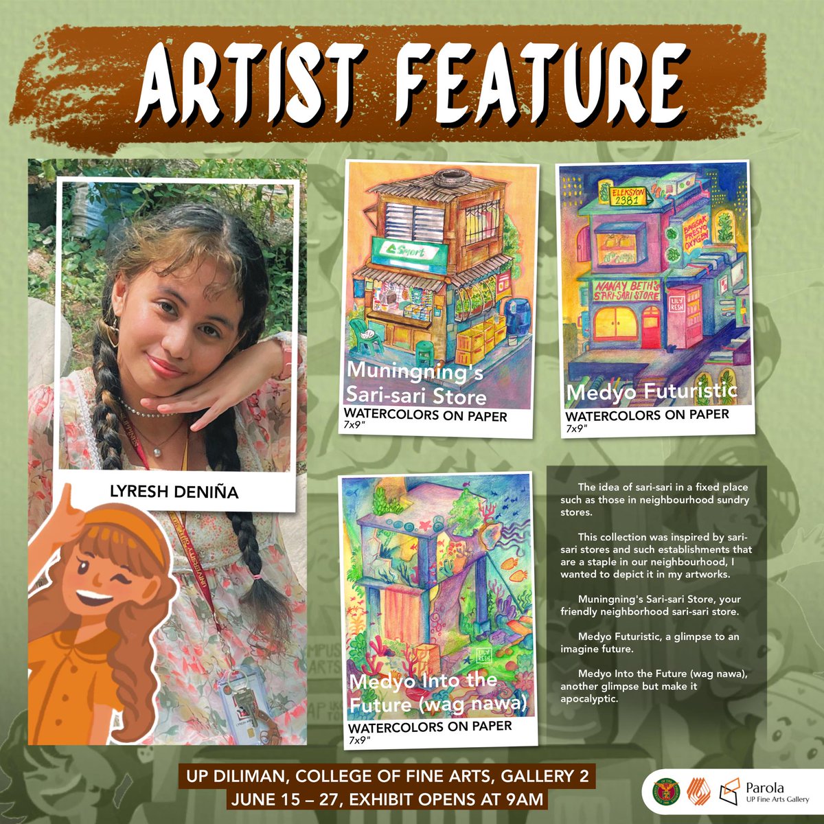 blockxhibit's tweet photo. [1] We had a great time introducing you to Block X-VC’s work! We hope these features helped you have a quick grasp of their motivations and inspirations as artists.👩‍🎨

As we now reach the end of our artist feature, meet our final set of artists, Iyah, Casey, Ej, and Lyresh! 🧡 https://t.co/I6UCvJq3PO