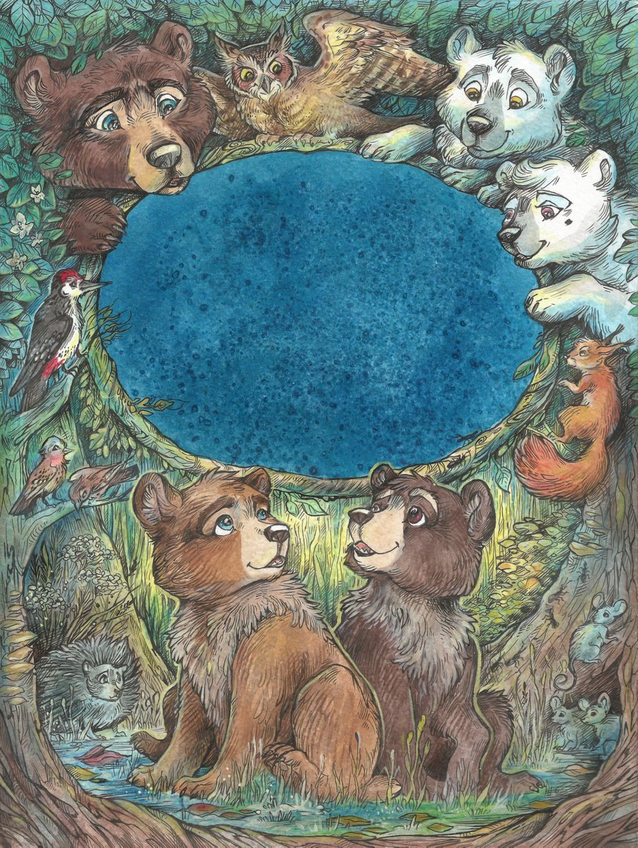 Book covers

Illustrations for the short story “Winter unrest' by Nikolay Bautin

This is the story about restless bear cubs, which ran off for adventures, because winter rest is too boring
#bear #forest #bearcub #bearmom #childrensbookart #animals #bears #polarbear #childrenbook