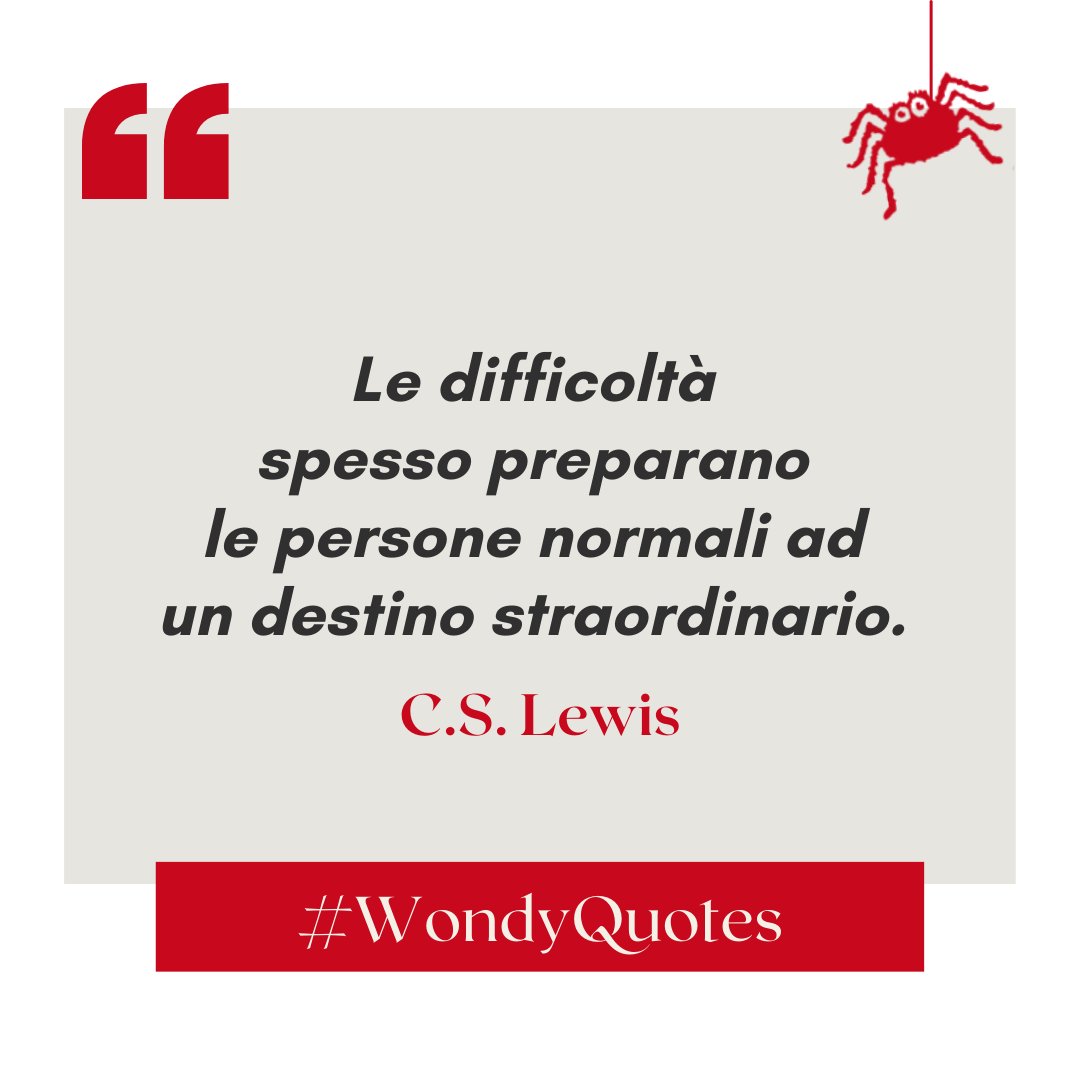 Lo scrittore e saggista britannico Clive Staples Lewis ci regala il #WondyQuotes di questa settimana 💪