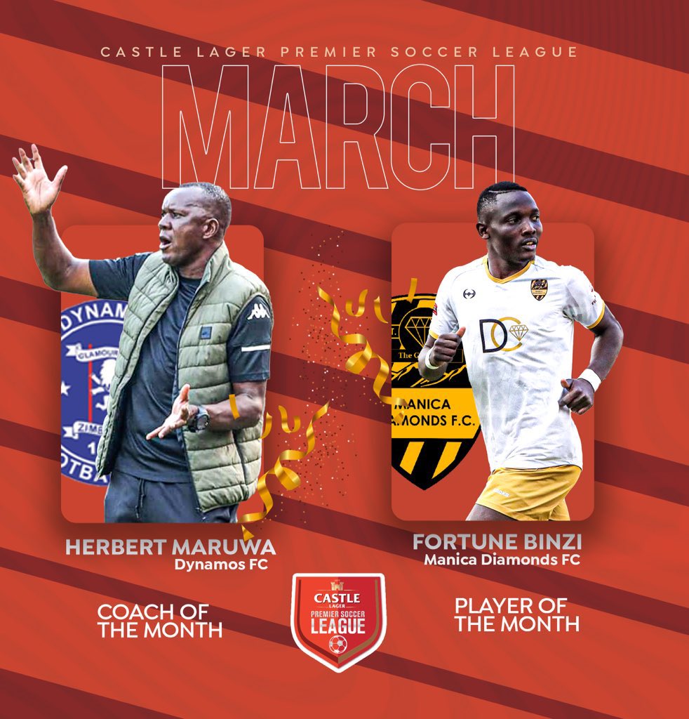 Our head coach Hebert Maruwa was voted March’s coach of the month🥳.
#GlamourBoys #DembareAt60