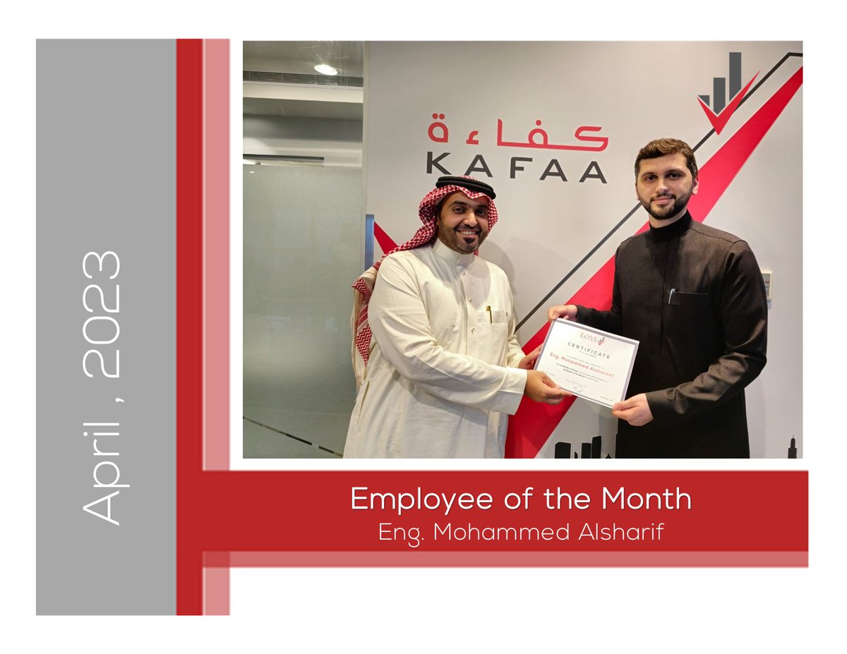 Congratulations Eng.Mohammad alSharif, keep up the good work👏
 #consultingservices #employeeofthemonth #operationalexcellence #success #consulting #industrialengineering #industrialmanufacturing #goodwork #operationalefficiency #workculture #consultants #consultants #leadership