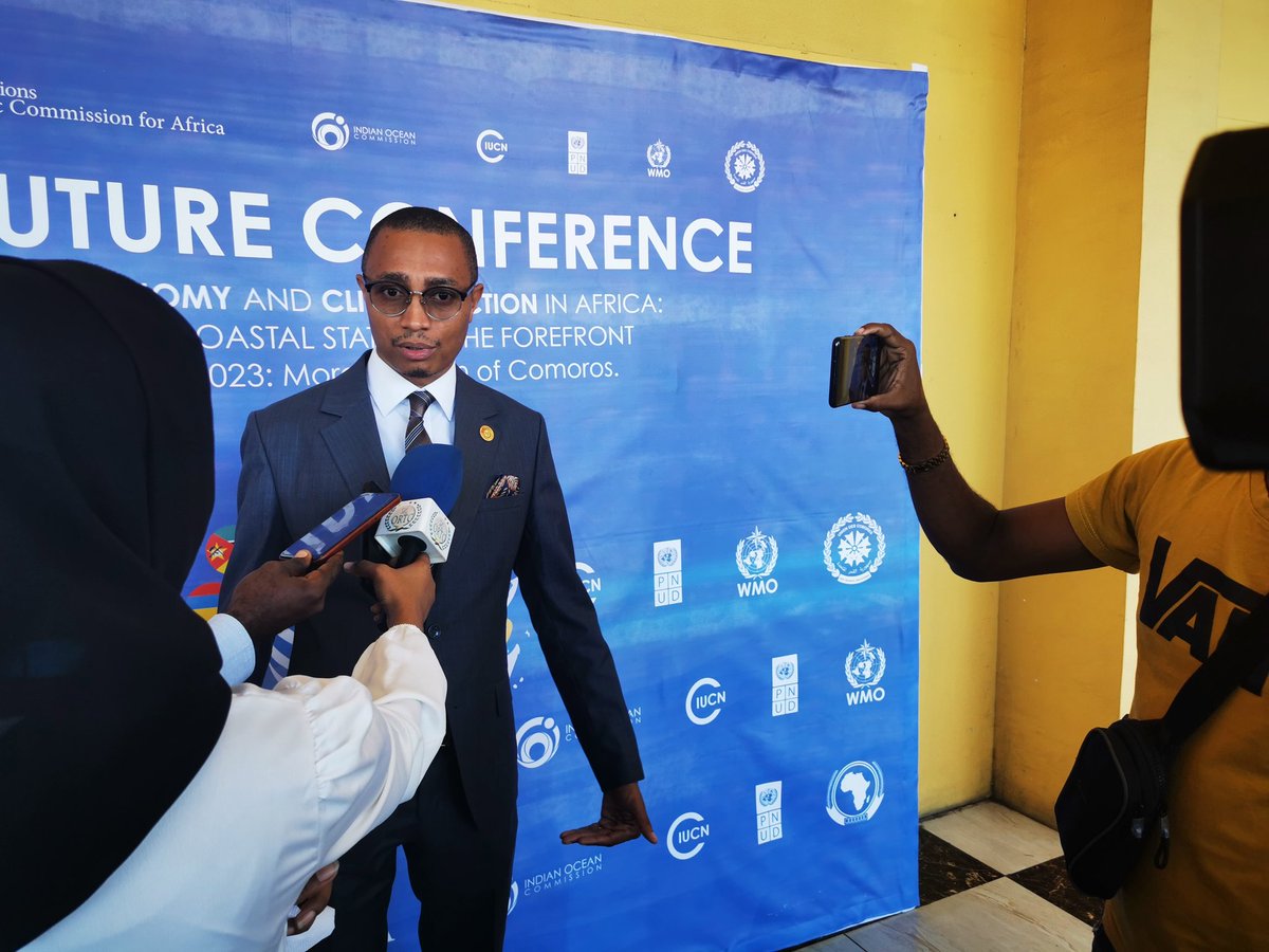 Commission de l’océan Indien COI_IOC (@commission_coi) on Twitter photo #endirect début des travaux conf. ministérielle sur #Économiebleue et #ClimateAction en #Afrique avec <a href="/gouvkm/">Gouvernement Comores</a> <a href="/Beit_Salam/">Présidence de l'Union Des Comores</a> <a href="/MaeciDiplomatie/">Ministère des Affaires Étrangères-Comores</a> <a href="/PNUD_Comores/">PNUD Comores</a> <a href="/ECA_SRO_EA/">ECA SRO-EA</a> <a href="/IucnE/">IUCN ESARO</a> #COI
➡️ Plaidoyer pr #securitémaritime #résilience prise en cpte spécificités #îles #science #formation #endirect début des travaux conf. ministérielle sur #Économiebleue et #ClimateAction en #Afrique avec <a href="/gouvkm/">Gouvernement Comores</a> <a href="/Beit_Salam/">Présidence de l'Union Des Comores</a> <a href="/MaeciDiplomatie/">Ministère des Affaires Étrangères-Comores</a> <a href="/PNUD_Comores/">PNUD Comores</a> <a href="/ECA_SRO_EA/">ECA SRO-EA</a> <a href="/IucnE/">IUCN ESARO</a> #COI
➡️ Plaidoyer pr #securitémaritime #résilience prise en cpte spécificités #îles #science #formation