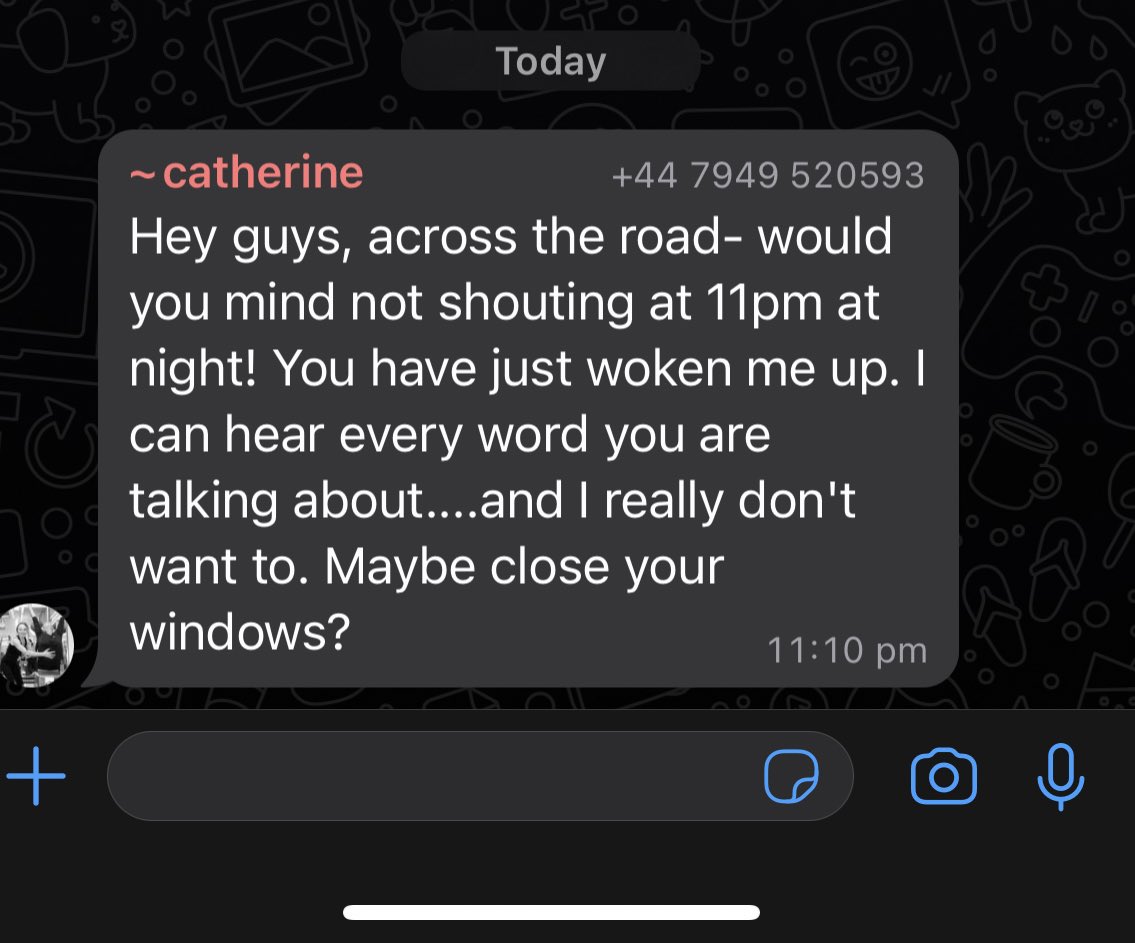 oysmna's tweet photo. Got a Karen in the street whatsapp group https://t.co/7uUUJa33y4