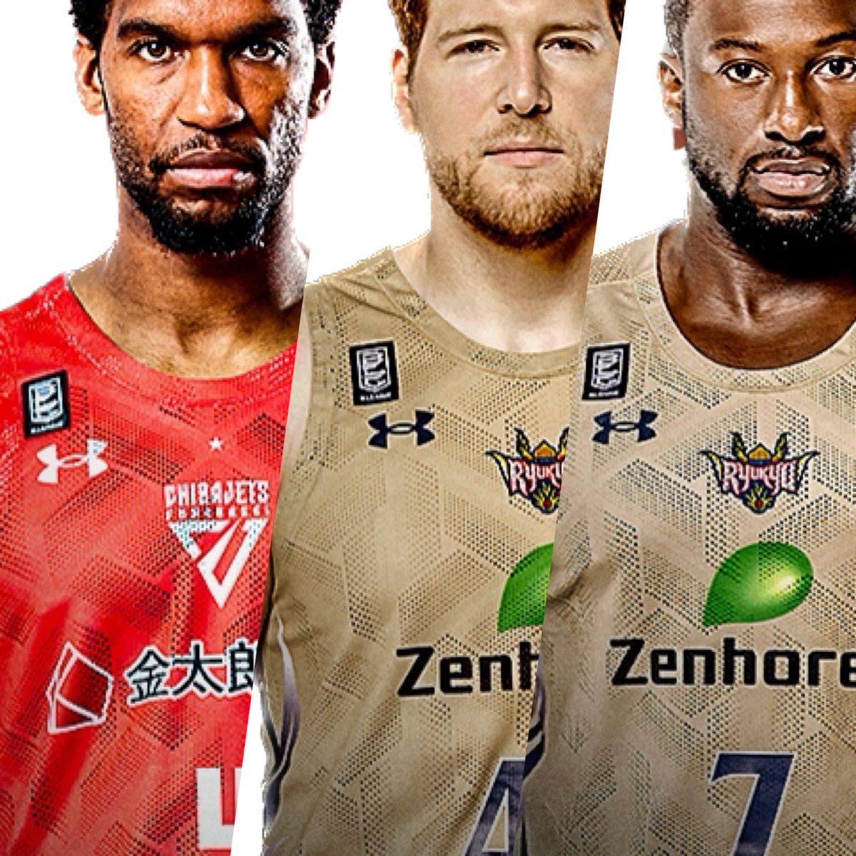 katatakuymayma's tweet image. &quot;この御三方が揃うとは&quot;🔥🔥
琉球3大将爆誕！！
#RyukyuKings 
#千葉ジェッツ
#ヴィックロー