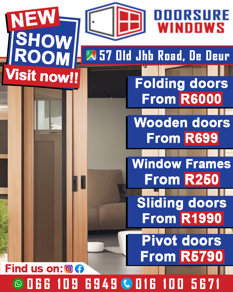 Ready to Deliver!

#Doorsure #Doors #Slidingdoors #ShopFronts #Foldingdoors #Garagedoors #Windows #Aluminium #Glass #Renovation #Service #Building #VaalTriangle #Vaal #VaalInfo