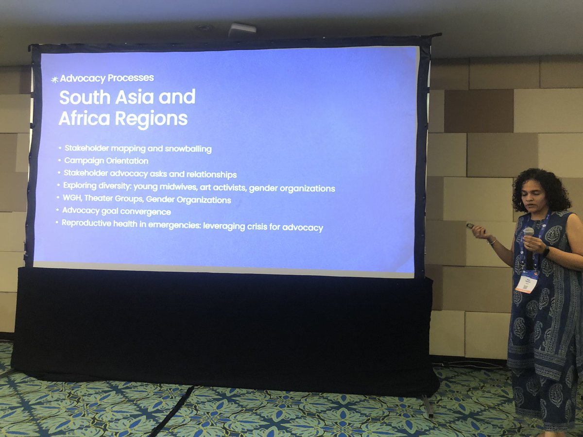 fernandezhospit's tweet photo. @Nehamanks talks about how to advocate for midwives through @pushcampaignorg’s work in South Asia and Africa. #ICM2023 #worldmidwives https://t.co/7kLfXITX1o