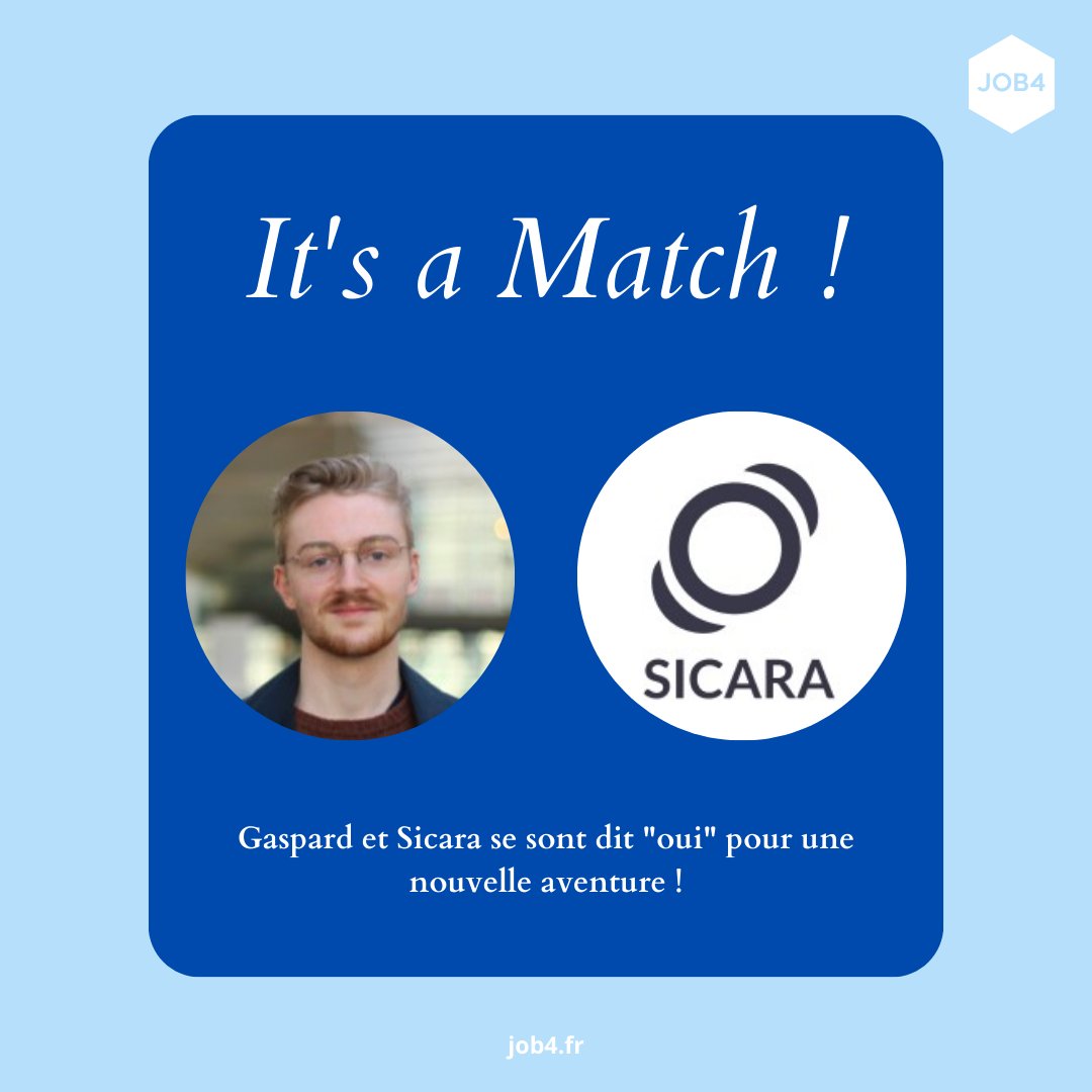 Success story JOB4 x Sicara 🤝

Nous sommes heureux de vous annoncer la signature de Gaspard Sagot chez Sicara 🎉

Félicitations Gaspard, tous les membres de la #TeamJOB4 te souhaitent de prendre énormément de plaisir dans ta nouvelle aventure. 🫶🏻

#JOB4 #Recrutement #Startup