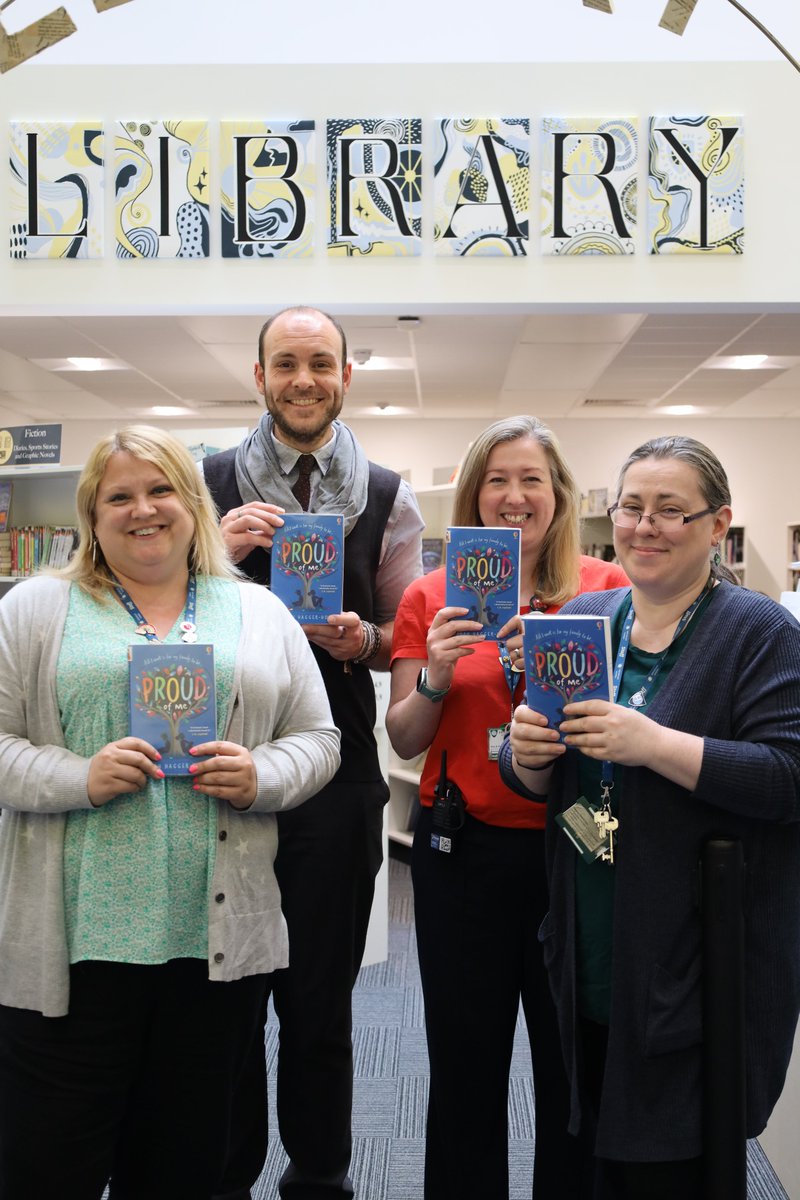 guiseleyschool's tweet photo. We are reading Proud of Me by @sarahhaggerholt - two 'almost twins' of an unconventional family try to find answers about themselves and their parents. Next up: we look forward to finding out what @swanshurstlib and @LatymerUpper recommend #ReadWithPride #pridemonth2023 @usborne https://t.co/J9jE9s97QN