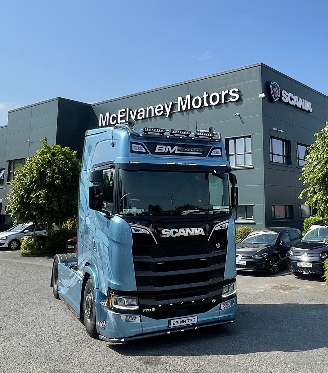 McElvaneyMotors's tweet photo. Congratulations to BM Transport on their spectacular Frost Edition 770S β the first in Ireland! From the immaculate interior to the iridescent exterior, it is a sight to behold-topped off in #BMStyle & a perfect reg! Wishing Darren all the best! Health to drive. #McElvaneyMotors https://t.co/sZU9dtXTYl