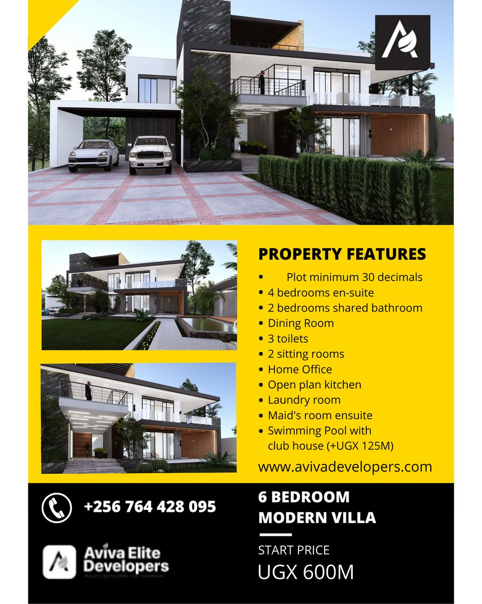 avivadevltd's tweet photo. Welcome to the epitome of comfortable living! Aviva's 6-bedroom villa offers a perfect blend of modern design and functionality. Experience spacious rooms and a layout that caters to your lifestyle. Visit https://t.co/k0AyvOST78 to learn more. #DreamHome #ModernLiving https://t.co/eUyo1bV7uY