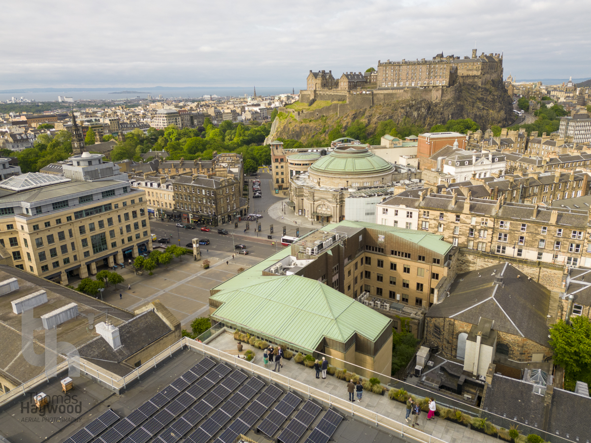 The West End of Edinburgh on a blustery, slightly turbulent evening last week. The Mini 3 drone was on its operating limits as it flew above the client's building.  Count how many Edinburgh Landmarks, streets and areas you can spot here? #Edinburgh #Mini3 #aerialphoto #City