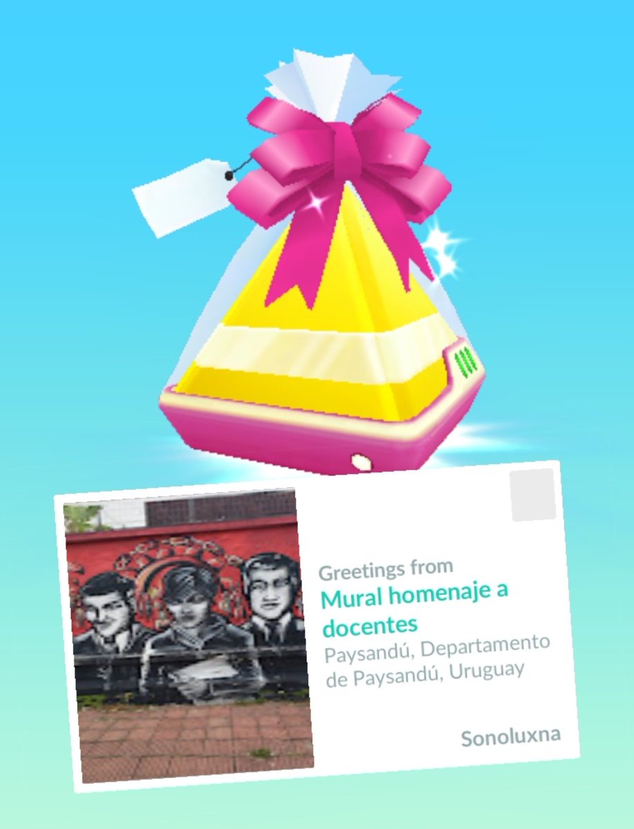 FryskePokemon's tweet photo. Tribute to Teachers Mural ๐จโ๐ซ๐ Paysandรบ, Uruguay ๐บ๐พ #PokemonGO #graffiti #postcardError https://t.co/WDM58ZAo7u