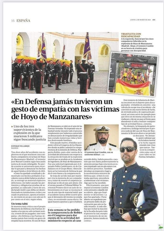 #DEFENSA El caso de Hoyo de Manzanares es el #YAK42 del <a href="/PSOE/">PSOE</a> 
Abandonados, vilipendiados y condenados al ostracismo más absoluto. Vergüenza.

Había que decirlo y se dijo.