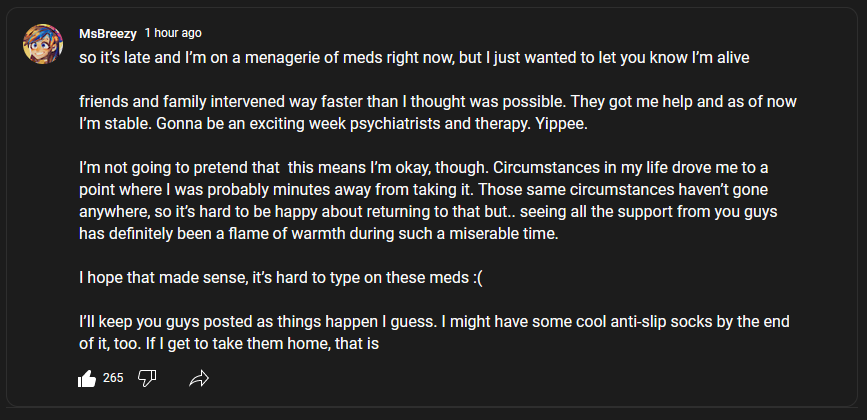 AGuyOnThe_Net's tweet photo. Update on MsBreezy:

She's alive and getting help. https://t.co/eK3VoLiIZJ