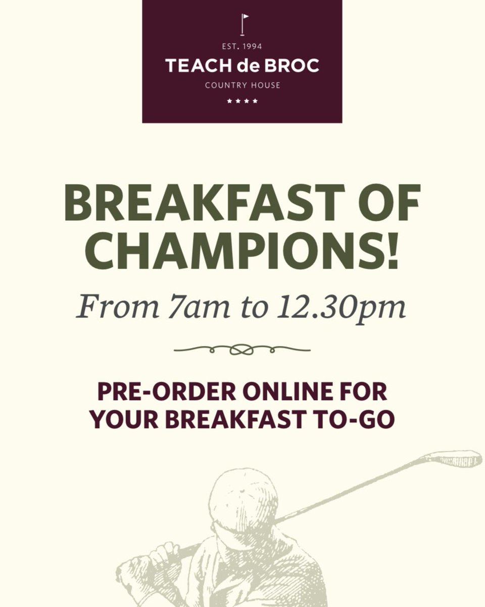 We have been treating our guests to an award-winning breakfast for the last 25 years. We thought it was about time to share it with everyone else! This is ideal for golfers who need to tee off early at Ballybunion. Simply order your breakfast to go! teachdebroc.square.site