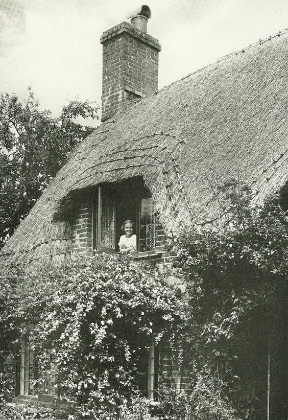 Photo from a feature on the English cottage garden, National Geographic, April 1935