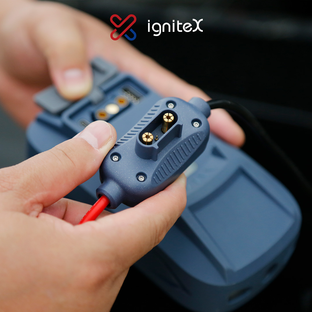 IgniteXTech's tweet photo. Need a reliable jump starter that can handle any vehicle?🏎 Look no further than IgniteX JS6! With up to 40 jump starts on a single charge, you'll never be stranded again. Get back on the road with confidence!😎

#IgniteX #JumpStarter #jumperbattery #VacuumCleaner #CarWasher https://t.co/ZQDl3iuk2g