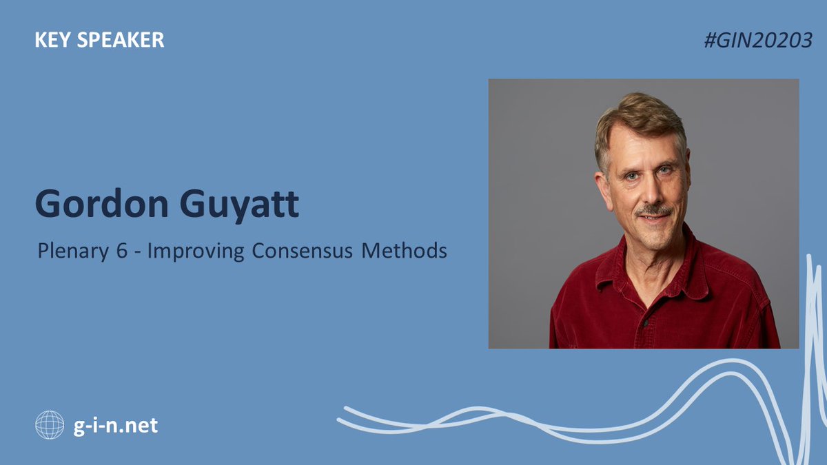 gin_member's tweet photo. Time to meet more of our expert plenary speakers coming to #GIN2023Glasgow this September!
@GuyattGH, @SandraZLewis @DunjaDHH will join us to give their take on "Improving Consensus Methods".
More info here ππ½
https://t.co/hyocgWQaf1 https://t.co/BtWj4tnm7Y