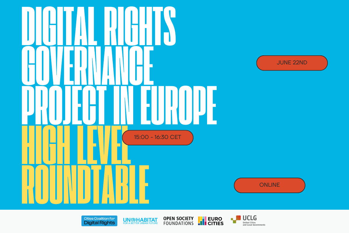 Brussels, Dublin, Sofia & Tirana have been working to mainstream human rights in their digital transformation strategies Join the high-level roundtable we will host with @UNHABITAT @uclg_org @EUROCITIES @OpenSociety to learn more about the outcomes DM us for the link to join!