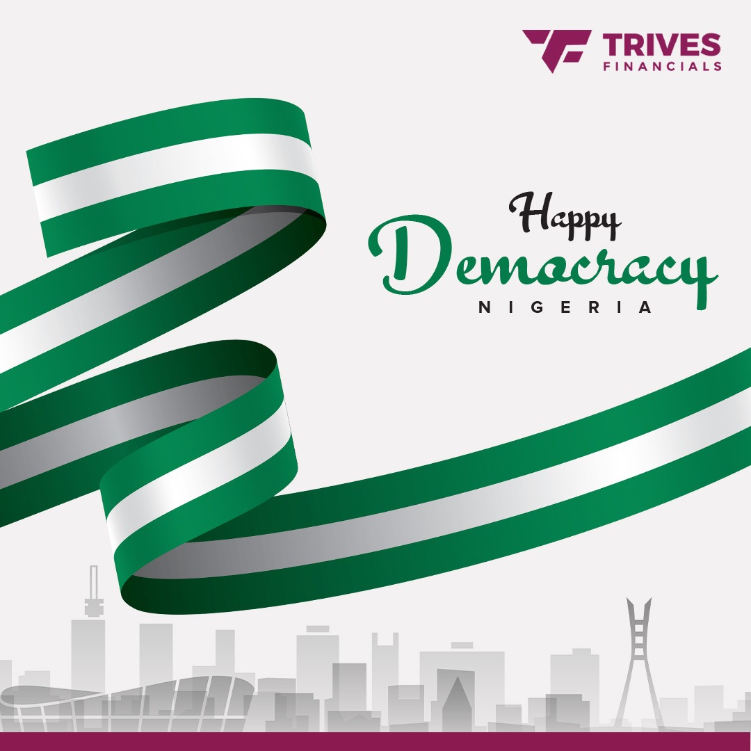 TrivesNG's tweet photo. Today serves as a reminder that we can achieve whatever we set to achieve. And, as citizens, the power to drive the change we want is in our hands.

Happy Democracy Day!

#TrivesFinancials #Democracyday #Nigeria #June12 https://t.co/lgiwBDERgW