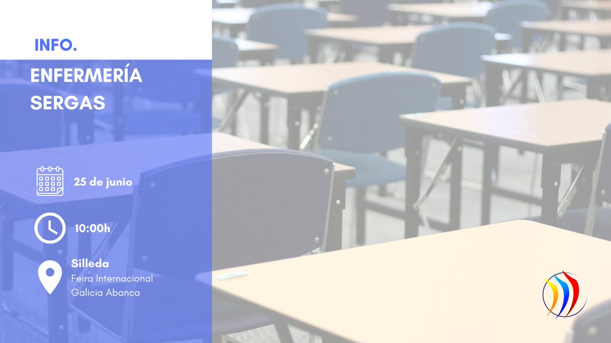 premireducacion's tweet photo. ✨ INFORMACIÓN DE INTERÉS ✨

Publicados la fecha, hora y lugar de realización del examen de la oposición de Enfermero/a del SERGAS. 

Consulta toda la info. en el DOG de hoy: https://t.co/6pdo4vuAIM https://t.co/duP5LYzLVw