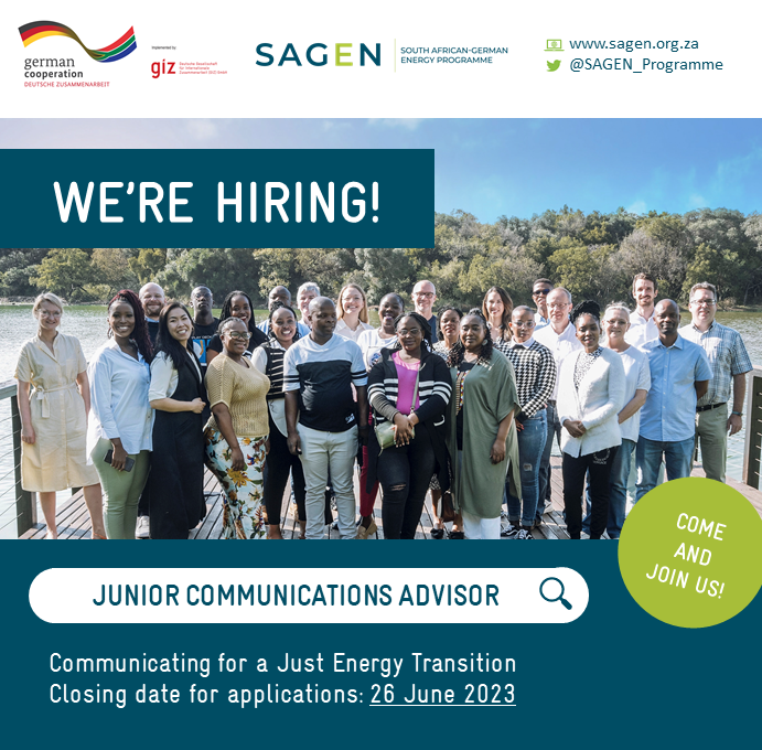 SAGEN_Programme's tweet photo. - #WEAREHIRING, closing date 26 June 2023 -
#SAGEN is looking for an ambitious &amp; energetic Junior Communications Advisor to join our team! 📣
If you are an enthusiastic &amp; energetic person, we would love to meet you! Find out more: https://t.co/Hp7IQbDtAF
#JobOpportunity https://t.co/a6NquvUsKE