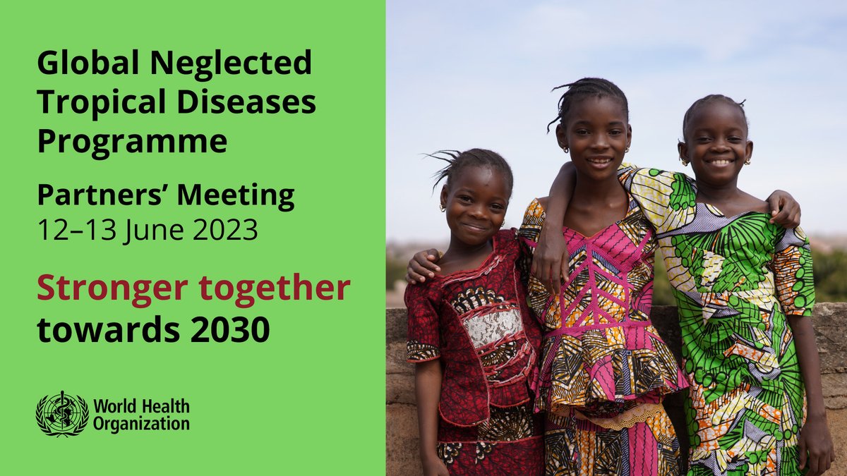 On June 12–13, health authorities, pharma industry, donors, implementing partners, academia and patients’ associations will meet at #WHO to discuss action towards a world free of #NeglectedTropicalDiseases. #StrongerTogether #Towards2030 #EndingNTDs2030 #EndingtheNeglect