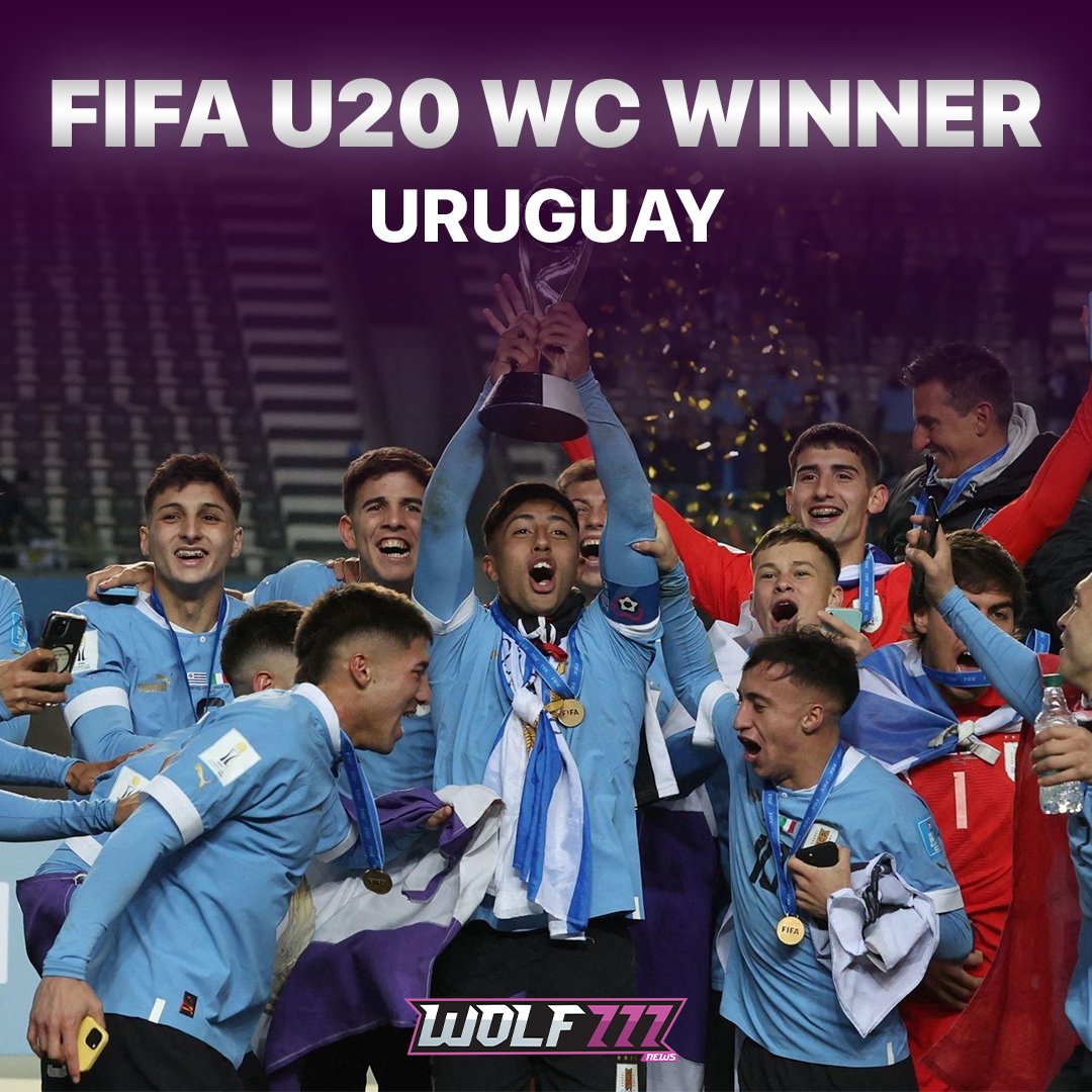 Uruguay beat Italy 1-0 to win its first Under-20 World Cup title.

#uruguay #fifa #fifau20worldcup #italy #football #wolf777news