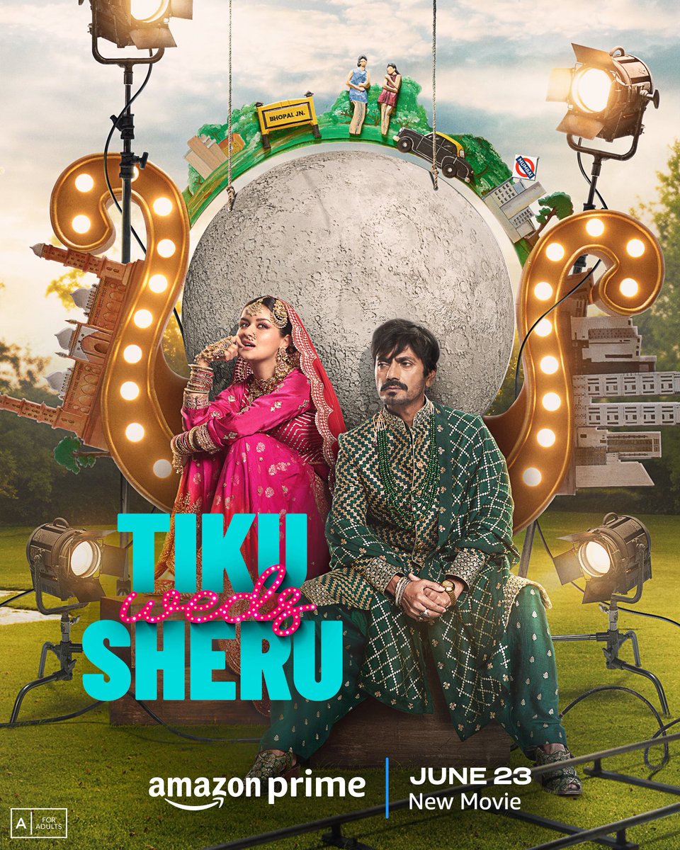 Tiku & Sheru’s twisted adventure called life, where dreams take flight and love conquers it all! 💗 #TikuWedsSheruOnPrime, June 23 only on @PrimeVideoIN @KanganaTeam @ManikarnikaFP @Nawazuddin_S #SaiKabir